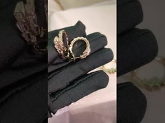 الحجر الكريم الماسة المجوهرات العالية مع Vvs الماس وضوح BVL الأقراط