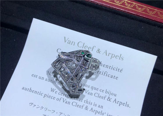 Exquisite Brand Jewelry / Panthere De Brand Ring Full Diamond Paved Brand jewelry luxury