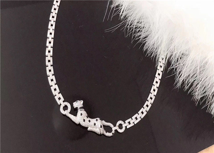 Vintage Brand Maillon Panthere Necklace Authentic 18K Gold Made With Emerald Eyes