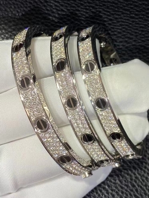 كارتييه دي حب السوار N6032417 صديقة فاخرة الماس المجوهرات المجوهرات حب السوار 18k الذهب الأبيض